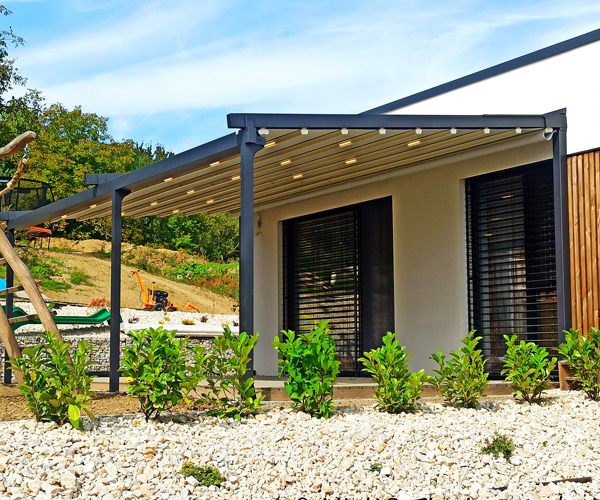 Pergola Silver s látkovou strechou